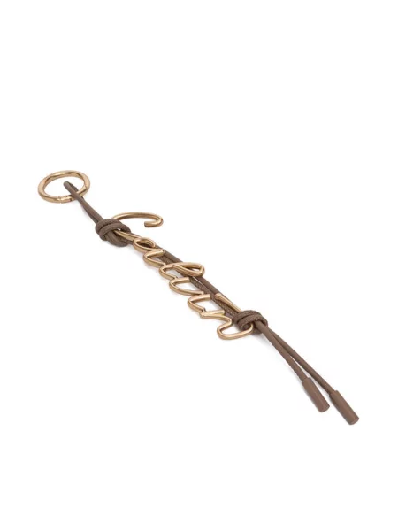 Privjesak Calvin Klein Knotted Script Hw Bag Charm bež