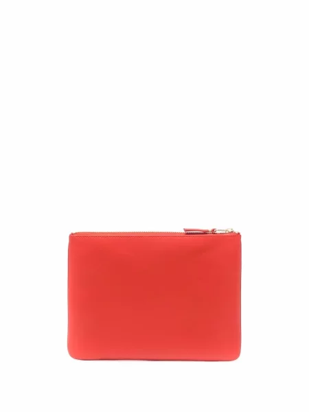 Iš natūralios odos raštuotas piniginė Comme Des Garçons Wallet oranžinė