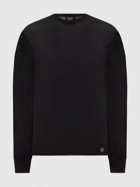 Шерстяной свитер Stefano Ricci черный