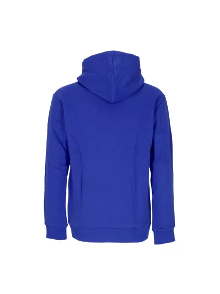 Bluza z kapturem Adidas z kapturem z logo niebieska