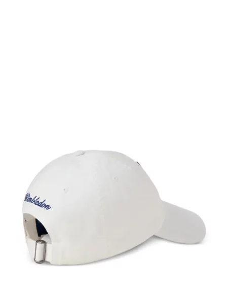 Șapcă Polo Ralph Lauren de mătase cu dungi cu cataramă albastru