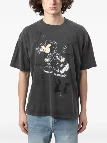 Tricou Domrebel cu imagine gri