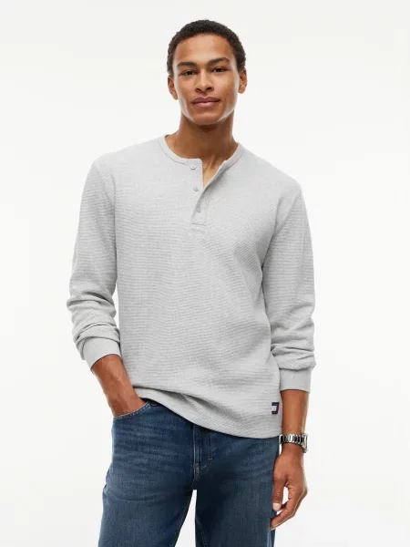 Tommy Jeans Tričko melírovaná sivá