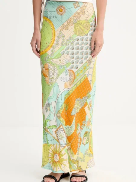 Never Fully Dressed fustă Dorris maxi drept albastru