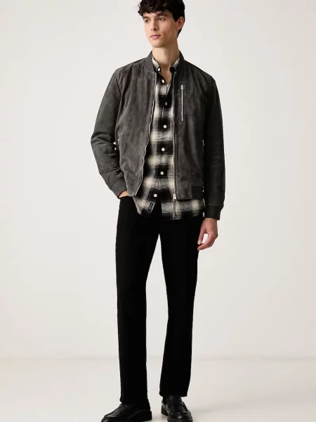 AllSaints Cămașă Baseline | Relaxed fit verde