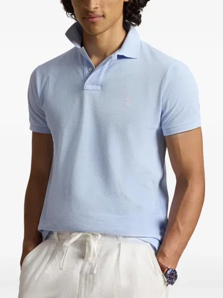 Șosete Polo Ralph Lauren cu model herringbone cu broderie plasă albastru