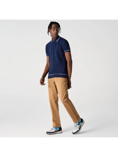 Классическое поло Lacoste синее