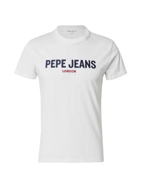 Pepe Jeans Tricou albastru marin / roşu închis alb