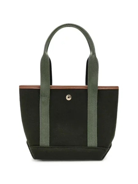 Geantă shopper Rue De Verneuil din piele verde