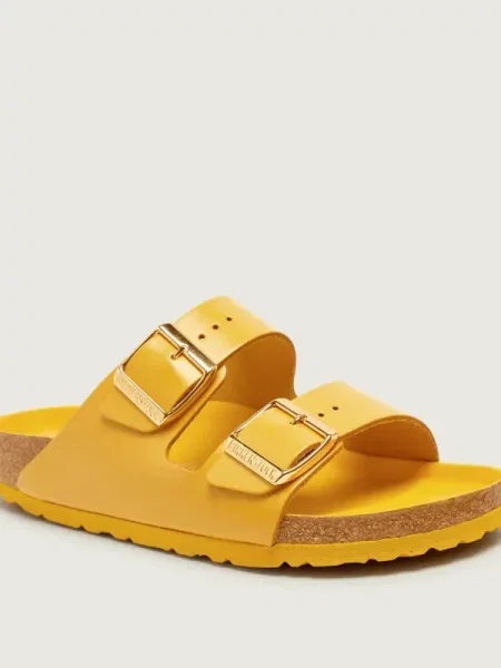 Birkenstock De piele șlapi Arizona LENA galben