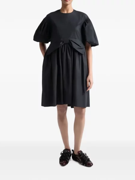 Rochie mini Simone Rocha cu funde negru