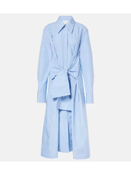 Rochie midi Jil Sander până la genunchi de costum albastru