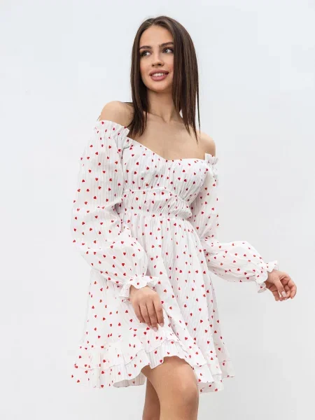 Сукня міні Romashka Пелюстка білий