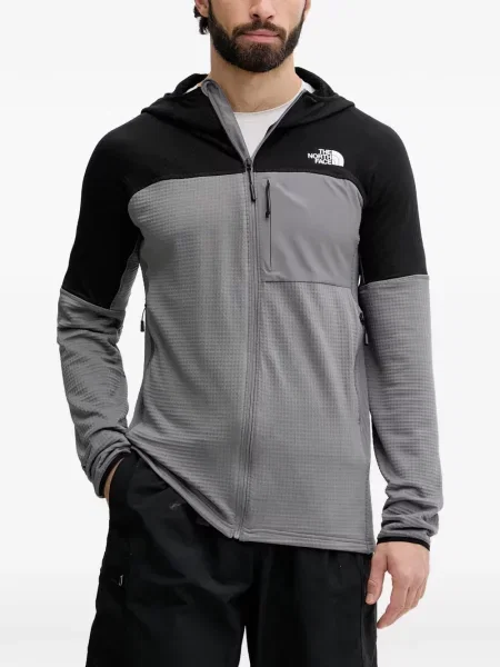 Geacă The North Face cu glugă gri