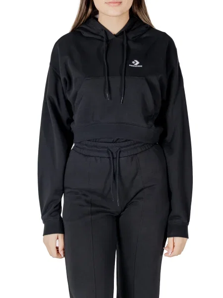 Pulover Converse s kapuco črna