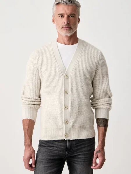 Guess cardigan pentru bărbați NICHOLAS bej