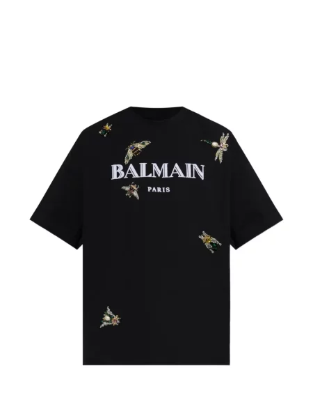 Tricou Balmain cu imagine negru