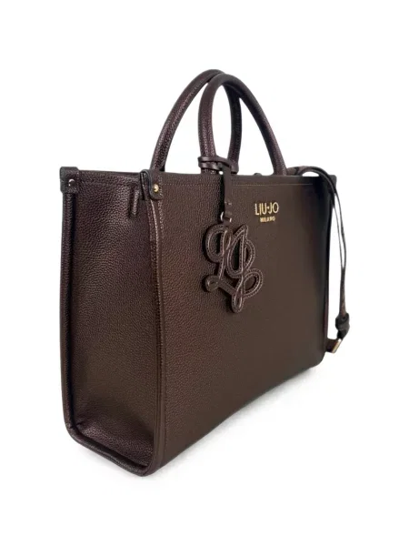 Geantă shopper Liu Jo cu autograf maro