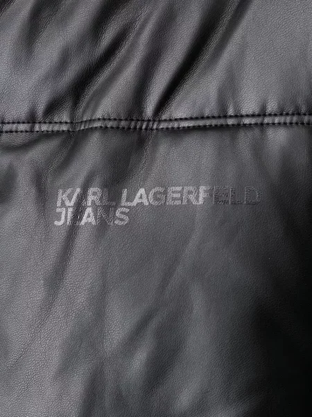 Кожаная джинсовая куртка Karl Lagerfeld Jeans