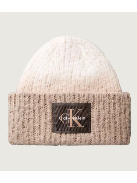 Calvin Klein Sapka világosbarna / sötét barna / fehér bézs