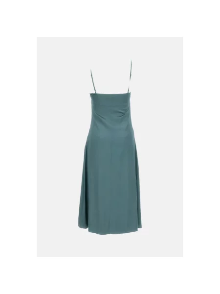 Satynowa sukienka Acne Studios szara