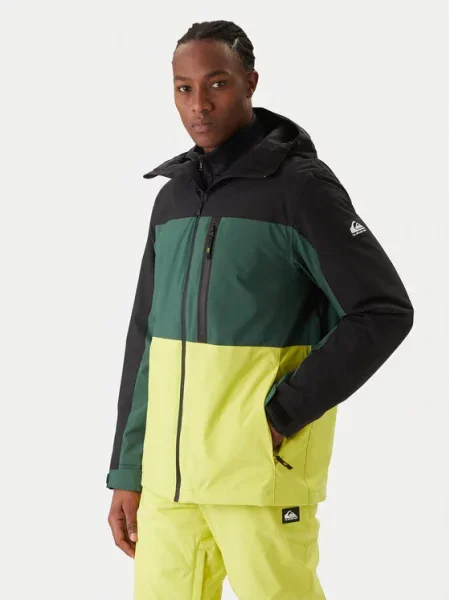 Quiksilver Куртка для сноуборду Sycamore Block JK зелений