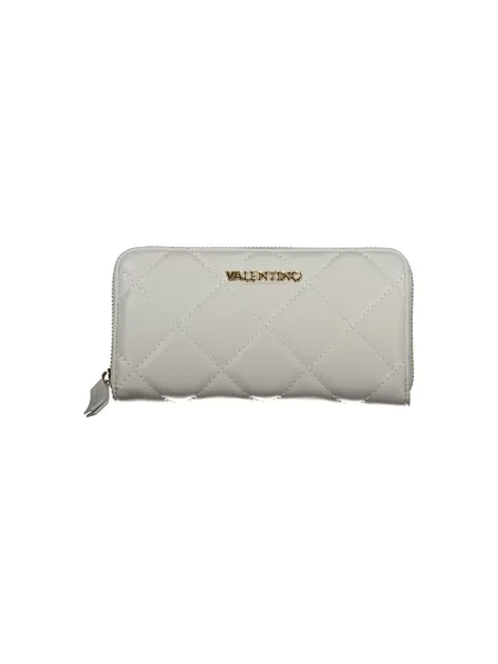 Lniany portfel Valentino Bags szary