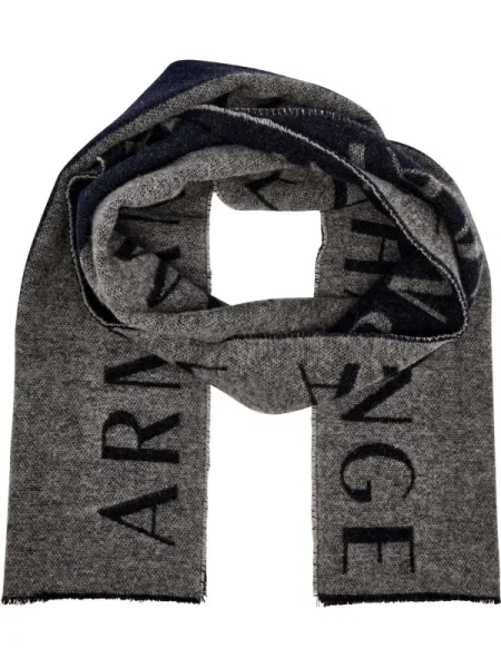 Armani Exchange Gyapjú sál kék