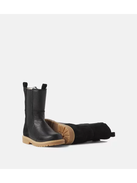 Gyerek chelsea bokacsizma Wheat fekete