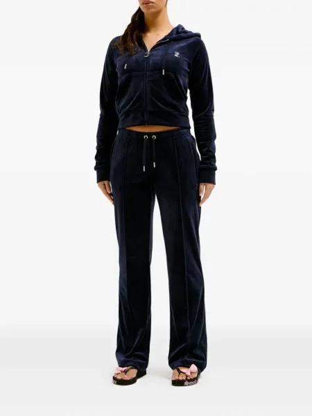 Είδος βελούδου τρέξιμο παντελόνι Juicy Couture μπλε