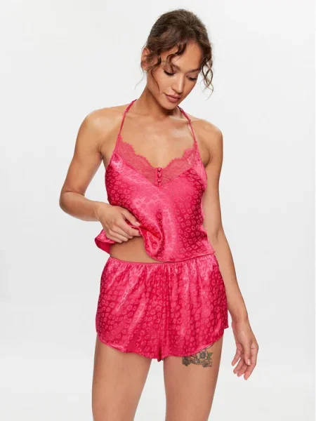 Hunkemöller Cămașă pijama Cami Comfortable Fit roz
