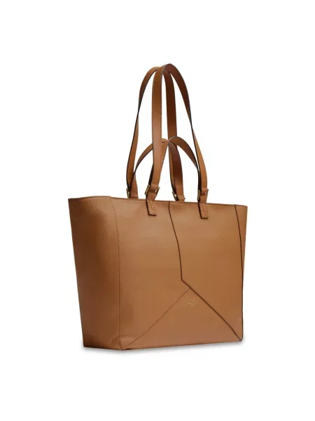 Shopperka Lancel skórzana brązowa