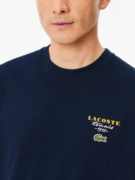 Tricou Lacoste cu imagine tenis albastru
