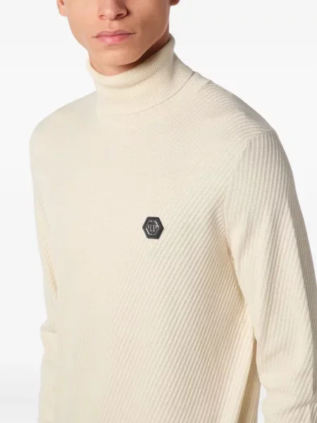 Pulover Philipp Plein alb