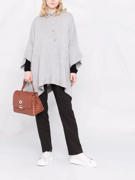 Megztinis Michael Michael Kors su gobtuvu pilka