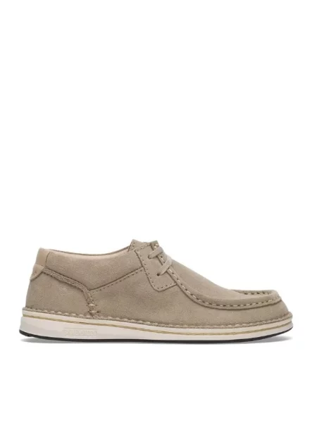 Półbuty Birkenstock zamszowe beżowe