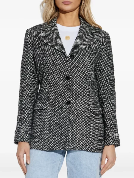 Geacă Dolce & Gabbana din tweed gri