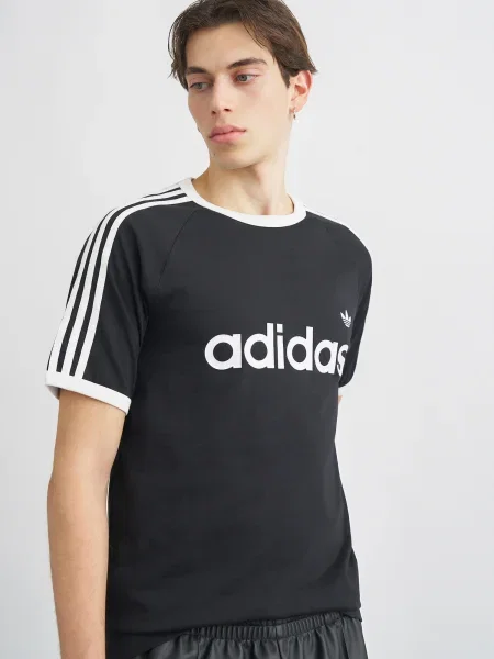 ADIDAS ORIGINALS Tričko RINGER T čierna biela