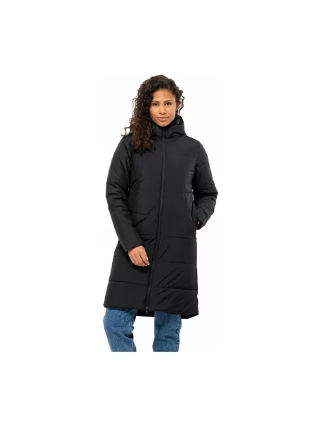 Płaszcz puchowy Jack Wolfskin Deutzer Coat black czarny