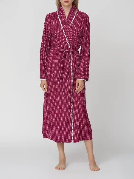 Халат Nora Rose бордовий