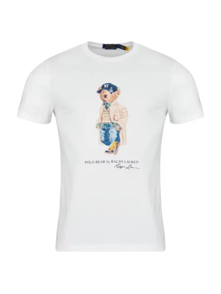 Tricou polo Polo Ralph Lauren alb