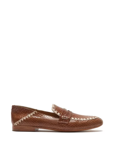 Pantofi loafer Maliparmi din piele maro
