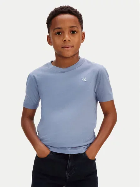 Calvin Klein Jeans T-Shirt Mono Mini Badge μπλε