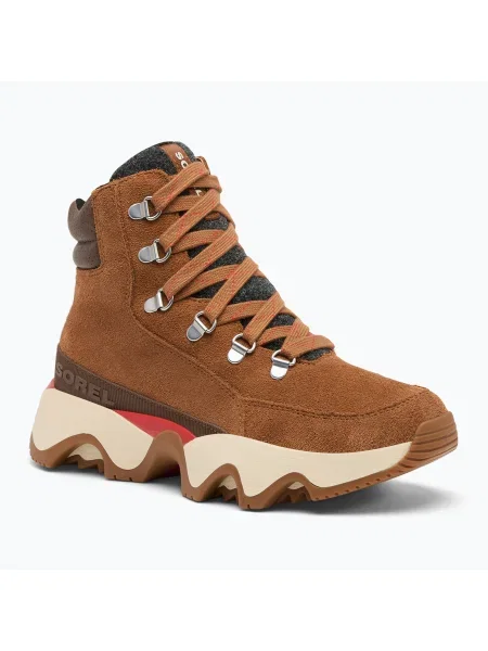 Botine Sorel de catifea maro