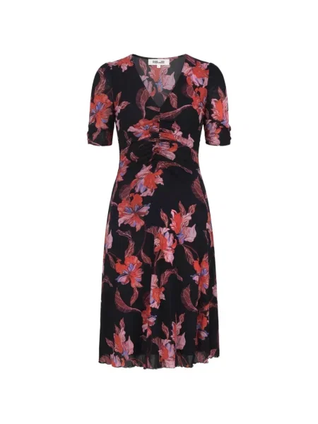 Midi šaty Dvf Diane Von Furstenberg čierna