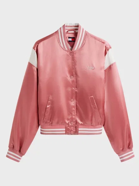 Джинсовая куртка Tommy Jeans розовая