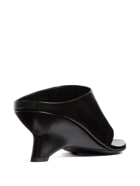 Papuci tip mules Khaite negru