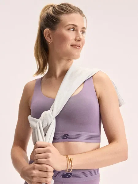 Спортивный топ New Balance фиолетовый