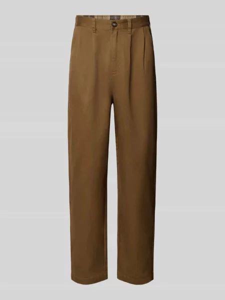 Spodnie z zakładkami w pasie ze strukturą splotu twill Barbour