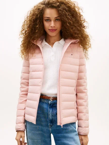 Tommy Hilfiger Prechodná bunda Svetloružová ružová